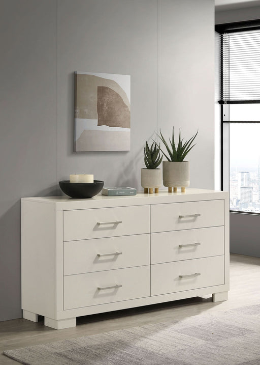 Jessica 6-drawer Dresser Snow White - Walo Furniture 