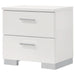 Felicity 2-drawer Nightstand White High Gloss - Walo Furniture 