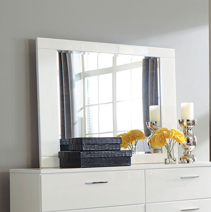 Felicity Dresser Mirror White High Gloss - Walo Furniture 