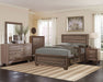 Kauffman Wood Eastern King Storage Panel Bed Washed Taupe - Walo Furniture 