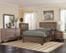 Kauffman 5-piece Eastern King Bedroom Set Washed Taupe - Walo Furniture 