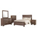 Kauffman 5-piece California King Bedroom Set Washed Taupe - Walo Furniture 