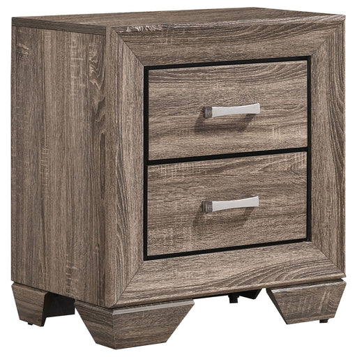 Kauffman 2-drawer Nightstand Washed Taupe - Walo Furniture 