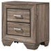 Kauffman 2-drawer Nightstand Washed Taupe - Walo Furniture 