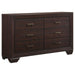 Kauffman 5-piece Eastern King Bedroom Set Dark Cocoa - Walo Furniture 