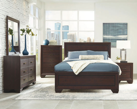 Kauffman 5-piece Queen Bedroom Set Dark Cocoa - Walo Furniture 