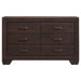 Kauffman 6-drawer Dresser Dark Cocoa - Walo Furniture 