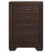 Kauffman 5-drawer Bedroom Chest Dark Cocoa - Walo Furniture 