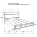 Miranda 51-inch Wood Full Storage Panel Bed White - Walo Furniture 