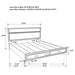 Miranda 51-inch Wood Eastern King Storage Panel Bed White - Walo Furniture 