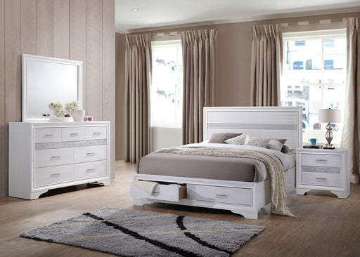 Miranda 4-piece Eastern King Bedroom Set White - Walo Furniture 