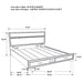 Miranda 51-inch Wood California King Storage Panel Bed White - Walo Furniture 