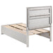 Miranda 51-inch Wood Twin Storage Panel Bed White - Walo Furniture 