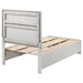 Miranda 51-inch Wood Twin Storage Panel Bed White - Walo Furniture 