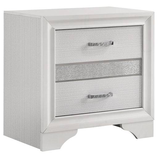 Miranda 2-drawer Nightstand White - Walo Furniture 