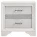 Miranda 2-drawer Nightstand White - Walo Furniture 