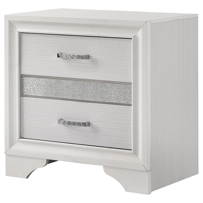 Miranda 2-drawer Nightstand White - Walo Furniture 