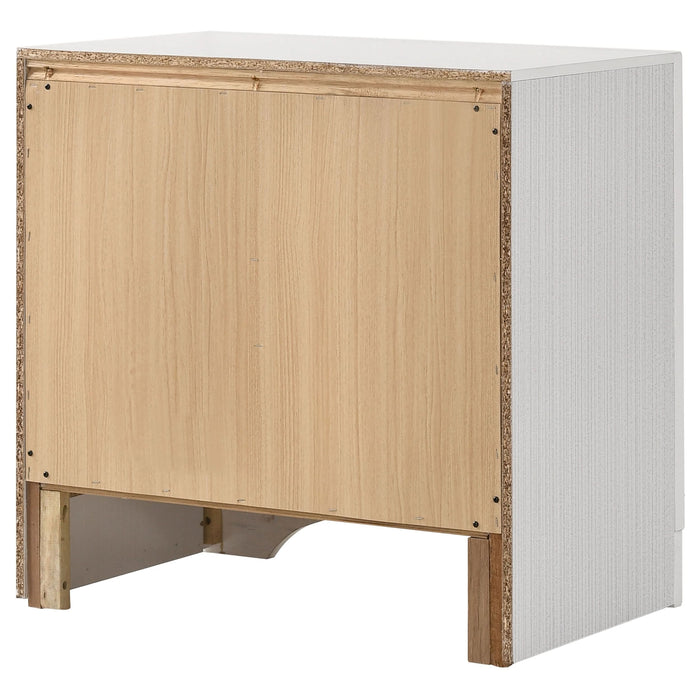 Miranda 2-drawer Nightstand White - Walo Furniture 