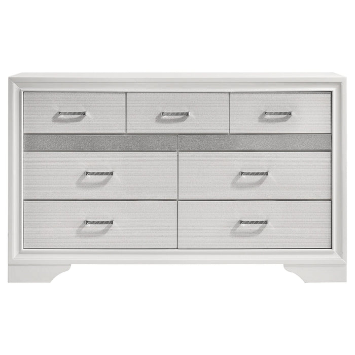 Miranda 7-drawer Dresser White - Walo Furniture 