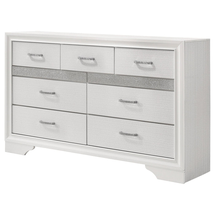 Miranda 7-drawer Dresser White - Walo Furniture 