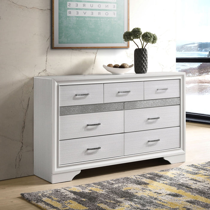 Miranda 7-drawer Dresser White - Walo Furniture 