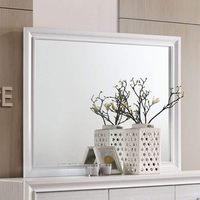 Miranda Dresser Mirror White - Walo Furniture 