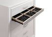 Miranda 5-drawer Bedroom Chest White - Walo Furniture 