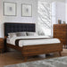 Robyn Wood Eastern King Platform Bed Dark Walnut - Walo Furniture 