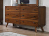 Robyn 6-drawer Bedroom Dresser Dark Walnut - Walo Furniture 