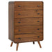 Robyn 5-drawer Bedroom Chest of Drawers Dark Walnut - Walo Furniture 