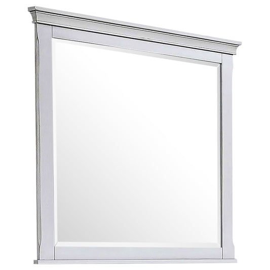 Franco Dresser Mirror Distressed White - Walo Furniture 