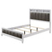 Barzini Wood Eastern King Panel Bed White - Walo Furniture 