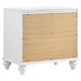 Barzini 2-drawer Nightstand White - Walo Furniture 