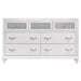 Barzini 7-drawer Dresser White - Walo Furniture 