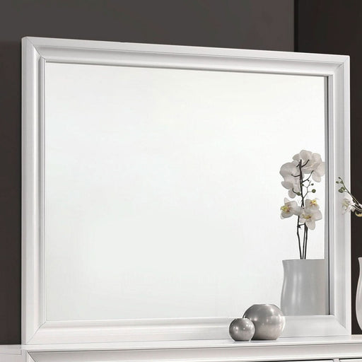 Barzini Dresser Mirror White - Walo Furniture 