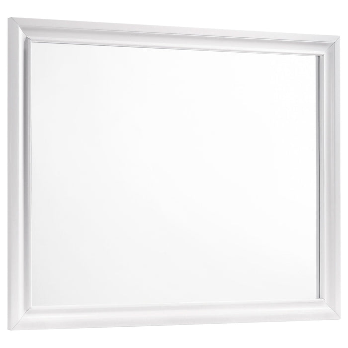 Barzini Dresser Mirror White - Walo Furniture 