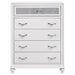 Barzini 5-drawer Bedroom Chest White - Walo Furniture 