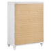 Barzini 5-drawer Bedroom Chest White - Walo Furniture 