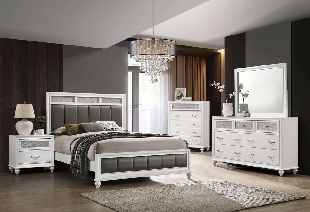 Barzini 5-drawer Bedroom Chest White - Walo Furniture 