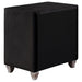 Deanna Upholstered 2-drawer Nightstand Black - Walo Furniture 