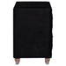 Deanna Upholstered 2-drawer Nightstand Black - Walo Furniture 