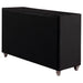 Deanna 7-drawer Upholstered Dresser Black - Walo Furniture 