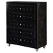 Deanna 5-drawer Bedroom Chest Black - Walo Furniture 