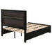 Miranda 51-inch Wood Full Storage Panel Bed Black - Walo Furniture 