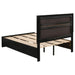 Miranda 51-inch Wood Full Storage Panel Bed Black - Walo Furniture 