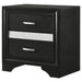 Miranda 2-drawer Nightstand Black - Walo Furniture 