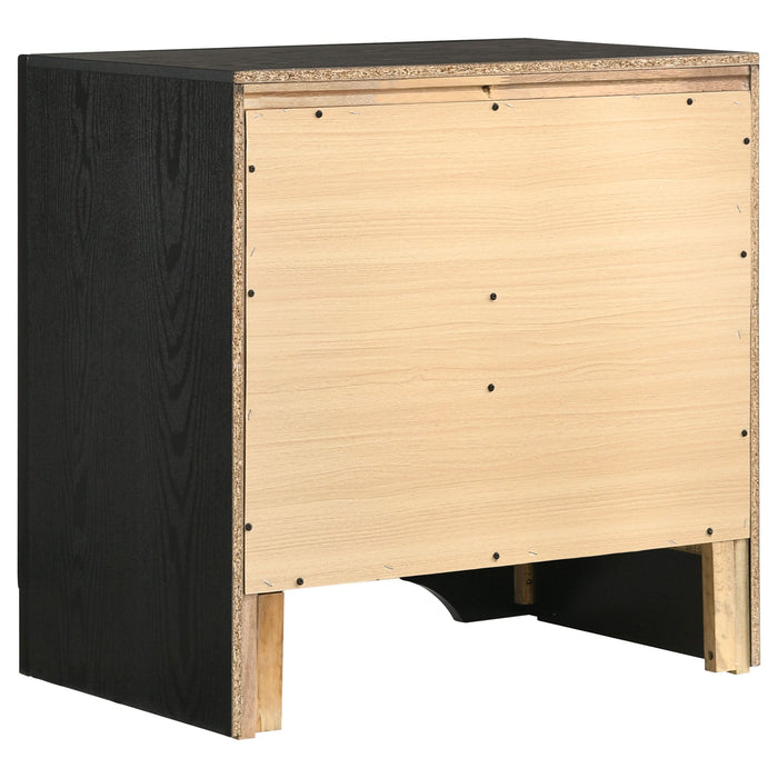 Miranda 2-drawer Nightstand Black - Walo Furniture 