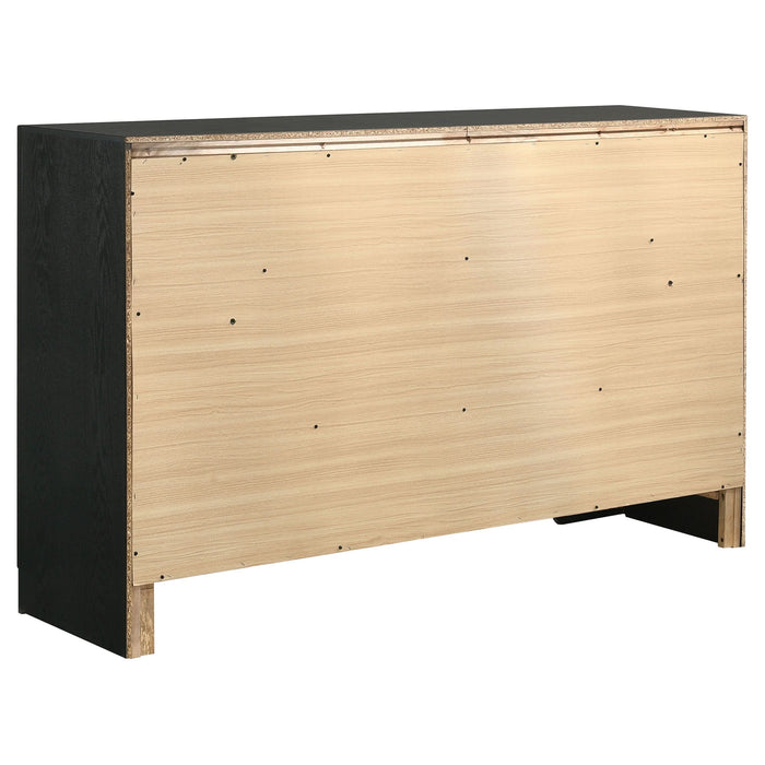 Miranda 7-drawer Dresser Black - Walo Furniture 