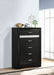 Miranda 5-drawer Bedroom Chest Black - Walo Furniture 