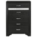 Miranda 5-drawer Bedroom Chest Black - Walo Furniture 